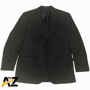 Men Chaps Black Double Button Classic Sport Jacket Blazer